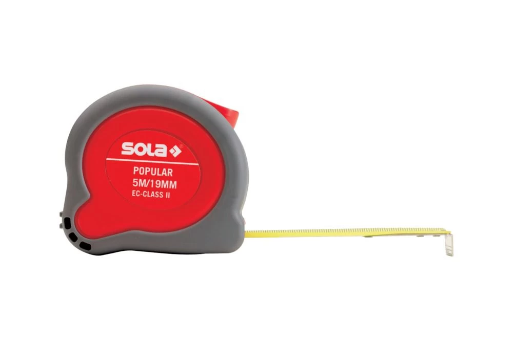 5x Rolbandmaat Sola popular 5m/ 19mm