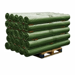 Groen afdekzeil op rol 100 meter 130gr/m²
