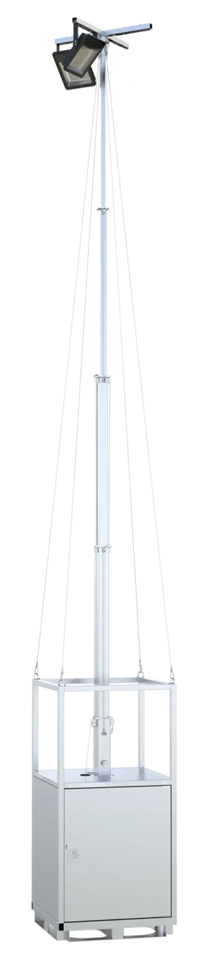 Met 2x 200W LED lampen