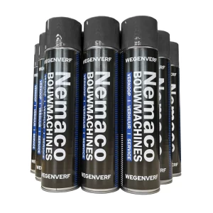 Doos wegenverf zwart 600 ml 12 spuitbussen
