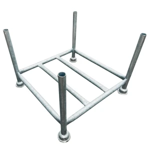 Stapelpallet 83 x 83 cm vaste staanders