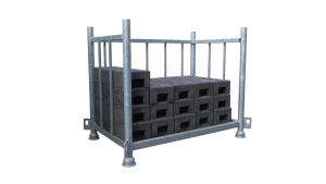 Stapelpallet voor bouwhekvoeten