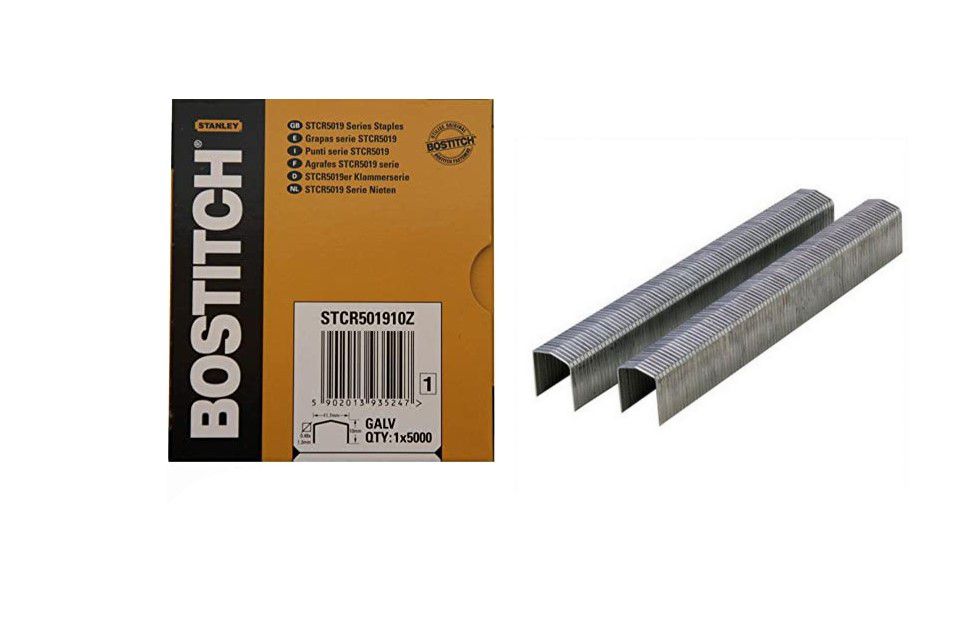 Agrafes Bostitch STCR501910Z | Boîte 5000 Pièces - 10mm Hauteur