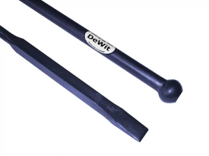 Stootijzer 1000 mm met 40 cm vierkanten knop en beitel