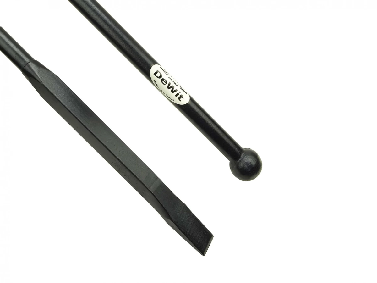 Stootijzer 1600 mm met 40 cm vierkanten knop en beitel