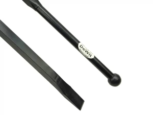 Stootijzer 1750 mm met 100 cm vierkanten knop en beitel