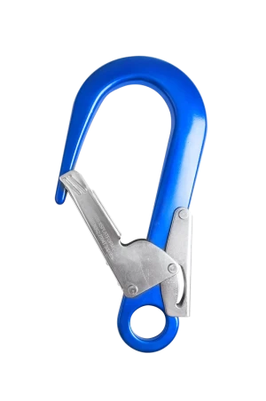 Veiligheidshaak blauw aluminium 60 mm 16575