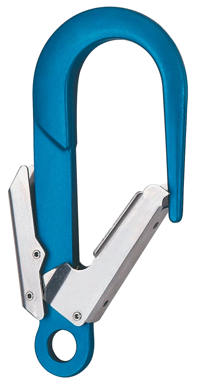 Veiligheidshaak blauw staal 50 mm