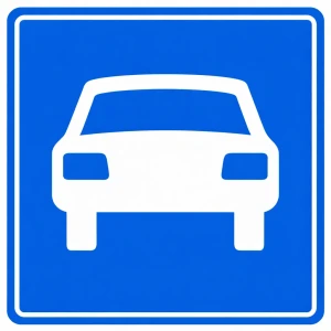 Verkeersbord G03 -  60 x 60 cm / Autoweg
