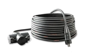 Verlengkabel 3 x 2.5 mm² 10 meter incl. drieweg contrastekker 230 volt