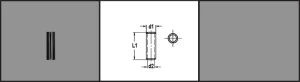 Verloopbus D=8 / d=6mm