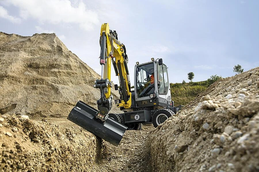 Wacker Neuson EW65 mobiele graafmachine